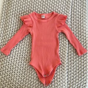 Coral 18 month long sleeve bodysuit
